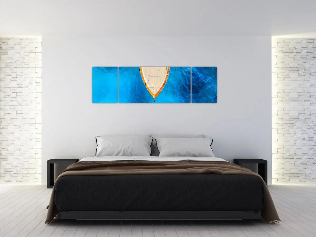 Obraz - Letnia łódź (170x50 cm)