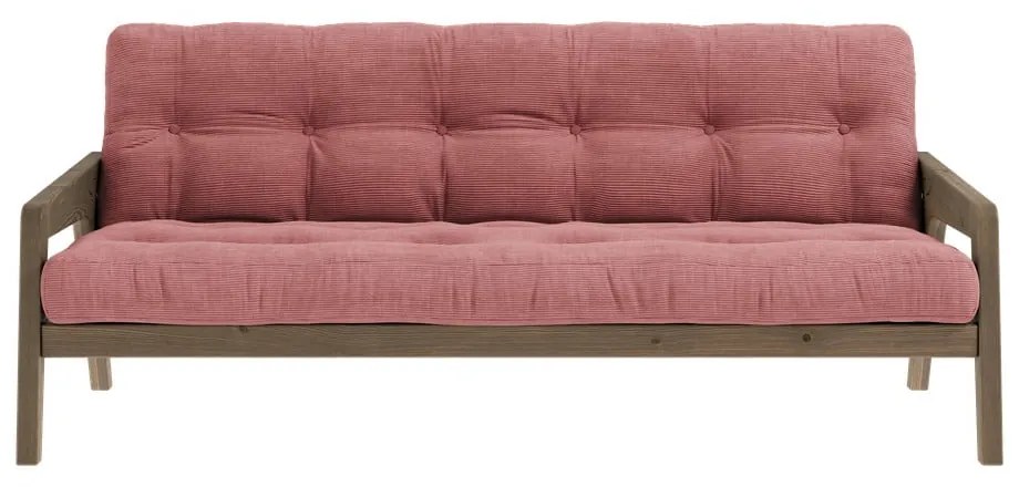 Różowa rozkładana sofa 190 cm Grab Carob – Karup Design