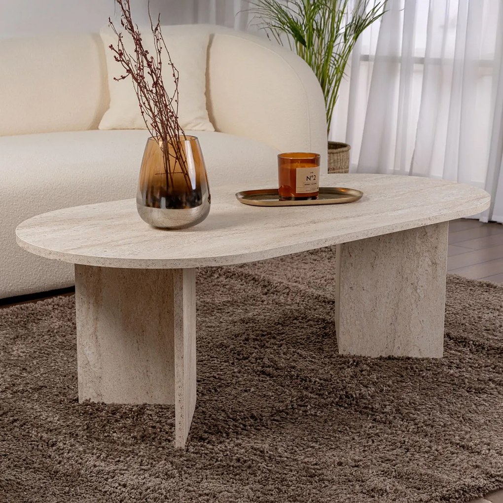 Stolik konferencyjny Sable Travertine