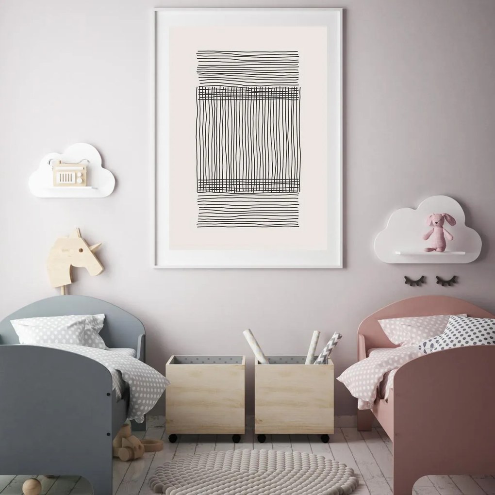 Plakat - Abstrakcja linii (A4)