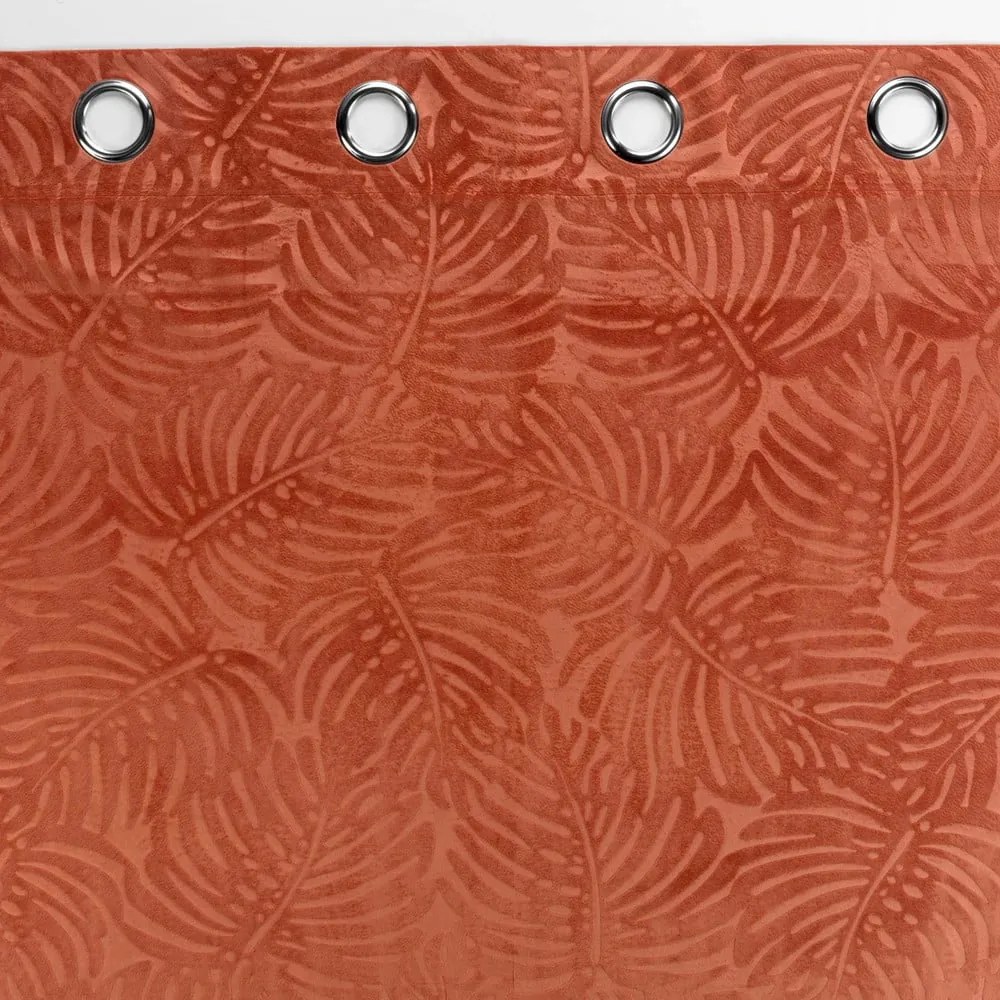 Ceglasta aksamitna zasłona 140x240 cm Analia – douceur d'intérieur