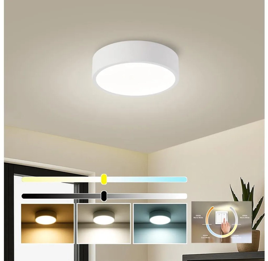 Brilagi - LED oprawa sufitowa POOL LED/18W/230V 3000/4500/6000K śr. 20 cm biała