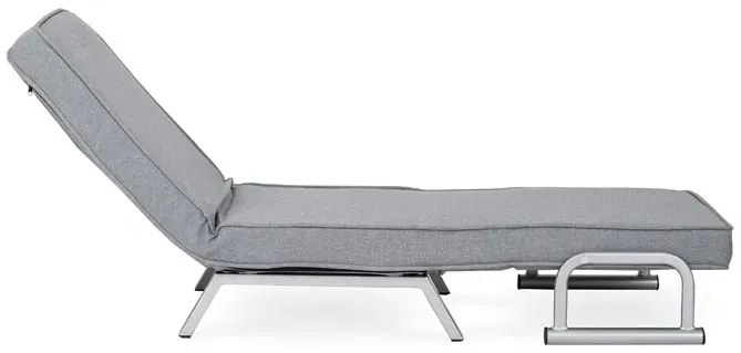 Szary fotel relaksacyjny z funkcją spania M3-W74