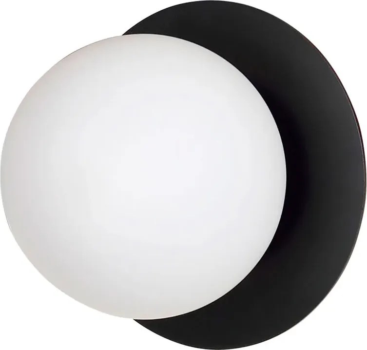 Czarny okrągły kinkiet kulka - 3X D009 P6-T39