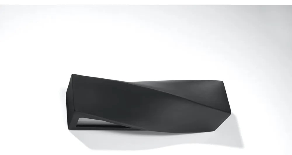 Czarny ceramiczny kinkiet Sollux Taurus