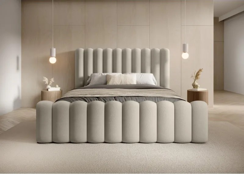 Łóżko Mona VII 160 w tkaninie Magic Velvet 2201