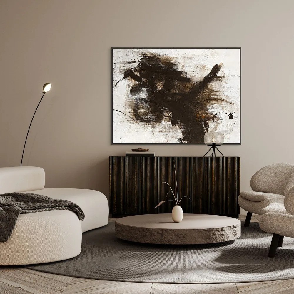 Ręcznie malowany obraz na płótnie z ramą w zestawie 121x91 cm The Invisible – Malerifabrikken