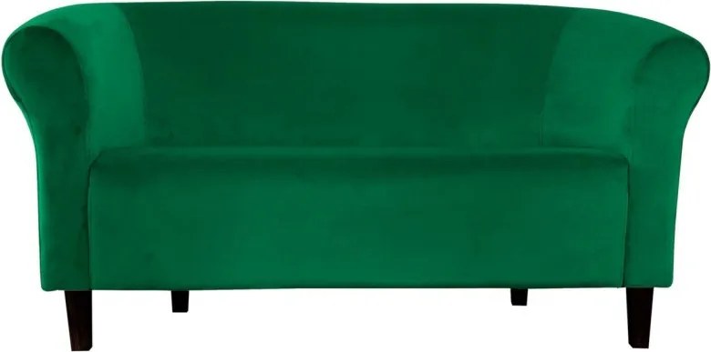 Sofa Milo tkanina Welur wygodna sofa tapicerowana do salonu i poczekalni : Kolor nogi - Venge, Kolor tkaniny - VELVET - MG25, Typ tkaniny - Velvet, Wysokość nogi - 15 cm