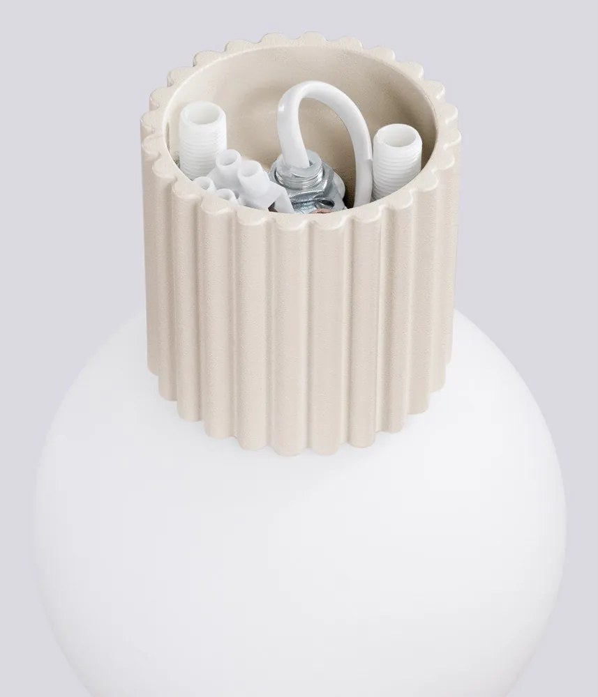 Kremowy kinkiet ø 12 cm Orbital – Sollux