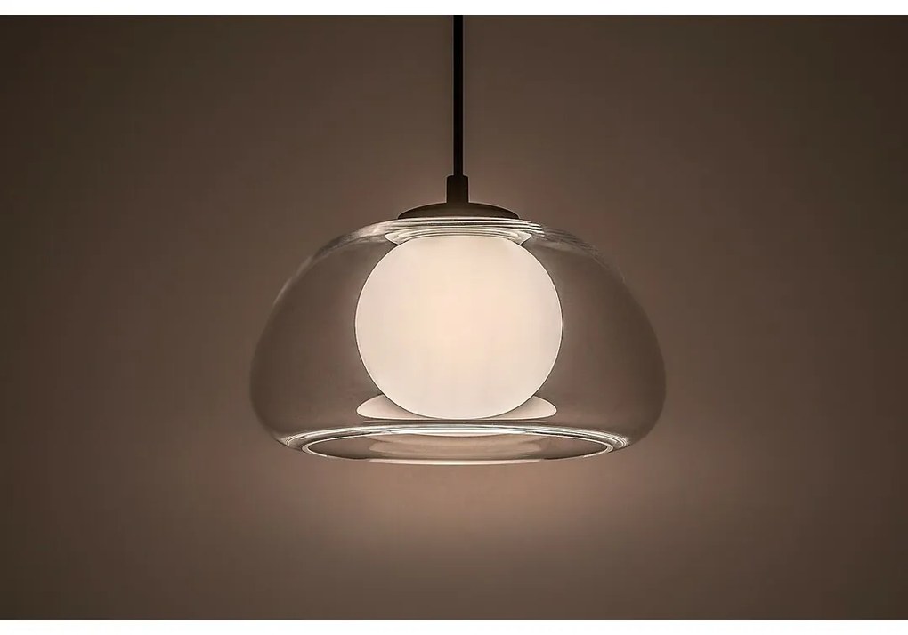 Rabalux 72274 nowoczesny żyrandol wiszący Elowen, przezroczysty, G9, 1x maks. 5 W