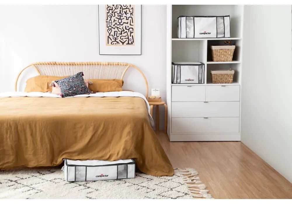 Tekstylny pojemnik do przechowywania ubrań próżniowy/usztywniany 65x45x27 cm Life – Compactor