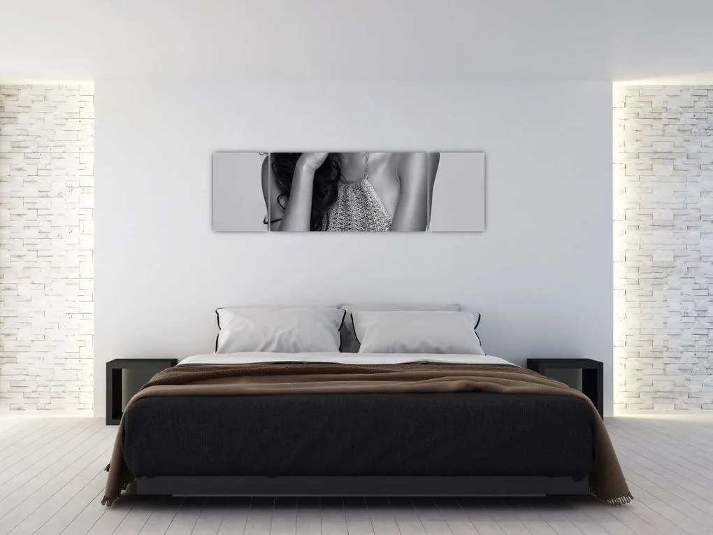 Obraz - Siedząca kobieta (170x50 cm)