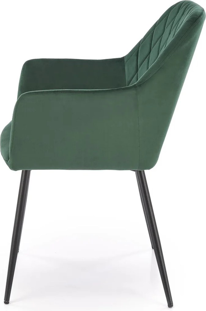 Krzesło do jadalni z wysokimi podłokietnikami K558 Halmar