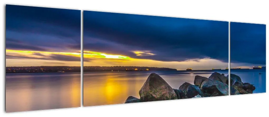 Obraz - Chmury nad wodą (170x50 cm)