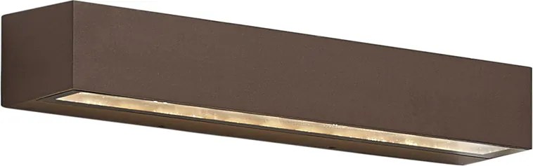 Przemysłowy kinkiet zewnętrzny rdzawobrązowy 38 cm z LED IP65 - Hannah