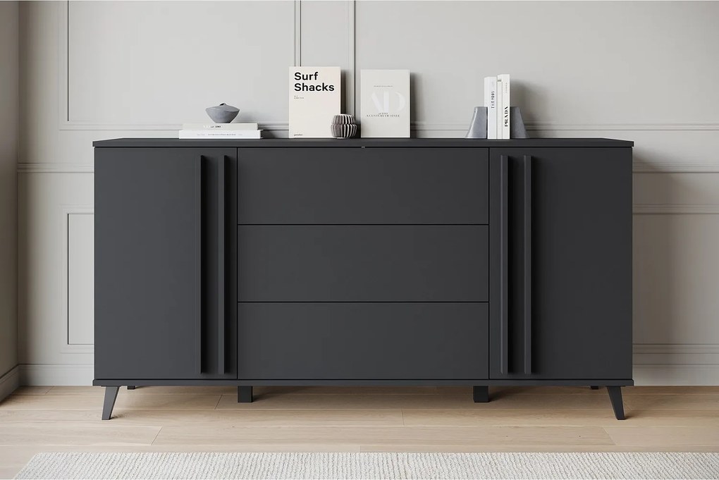 MINIO go for it, Komoda HURON 150 cm czarny