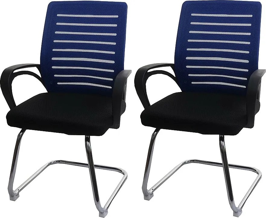 Krzesło konferencyjne MCW-K51 (zestaw 2 sztuk),  niebieski