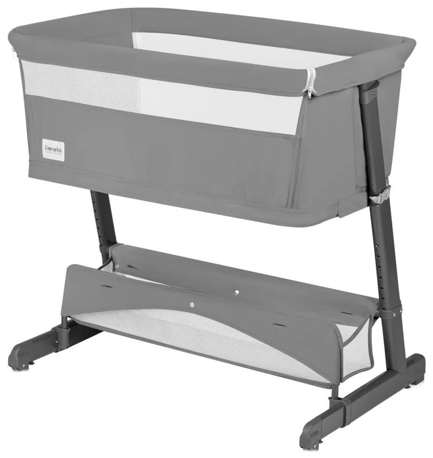 Lionelo - Łóżeczko dziecięce 5 w 1 THOMI PLUS betonowo-szary