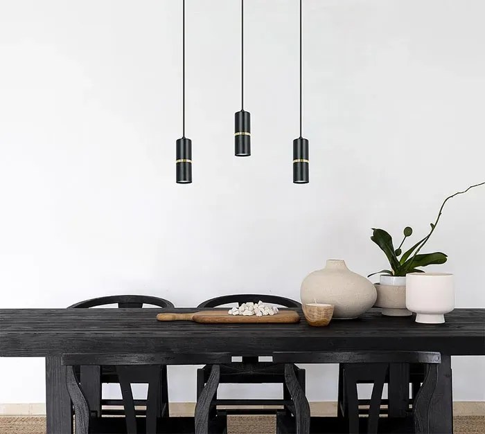 Potrójna lampa wisząca nad wyspę kuchenną - 4X A559 P2-T44