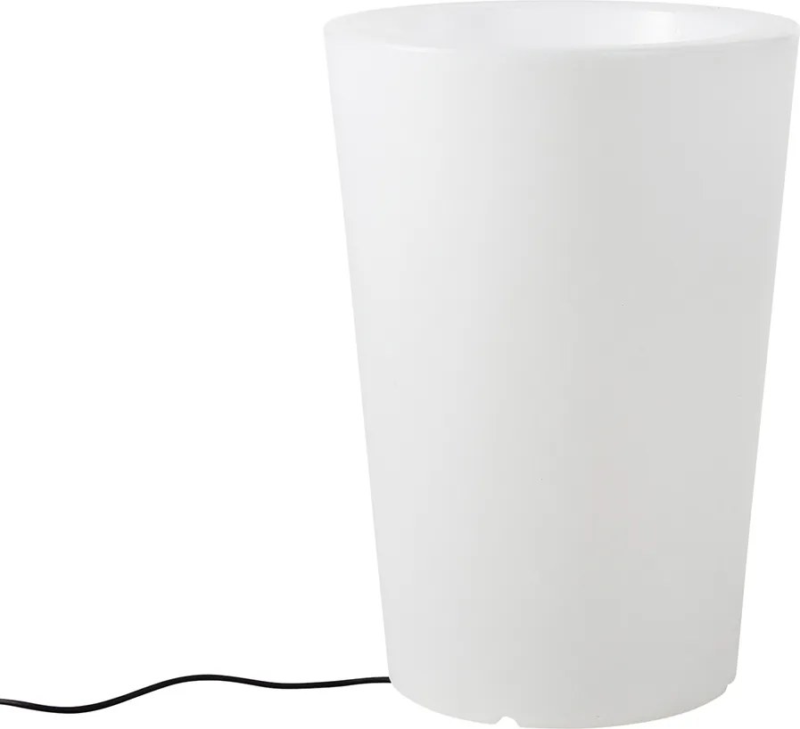 Lampa podłogowa ogrodowa biała 60 cm doniczka IP44 - Verano
