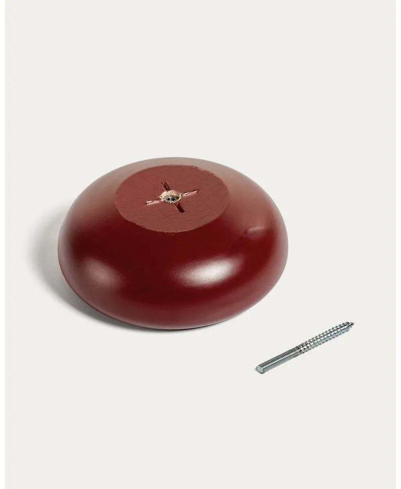 Czerwone ścienne drewniane haczyki zestaw 3 szt. Nadue – Kave Home