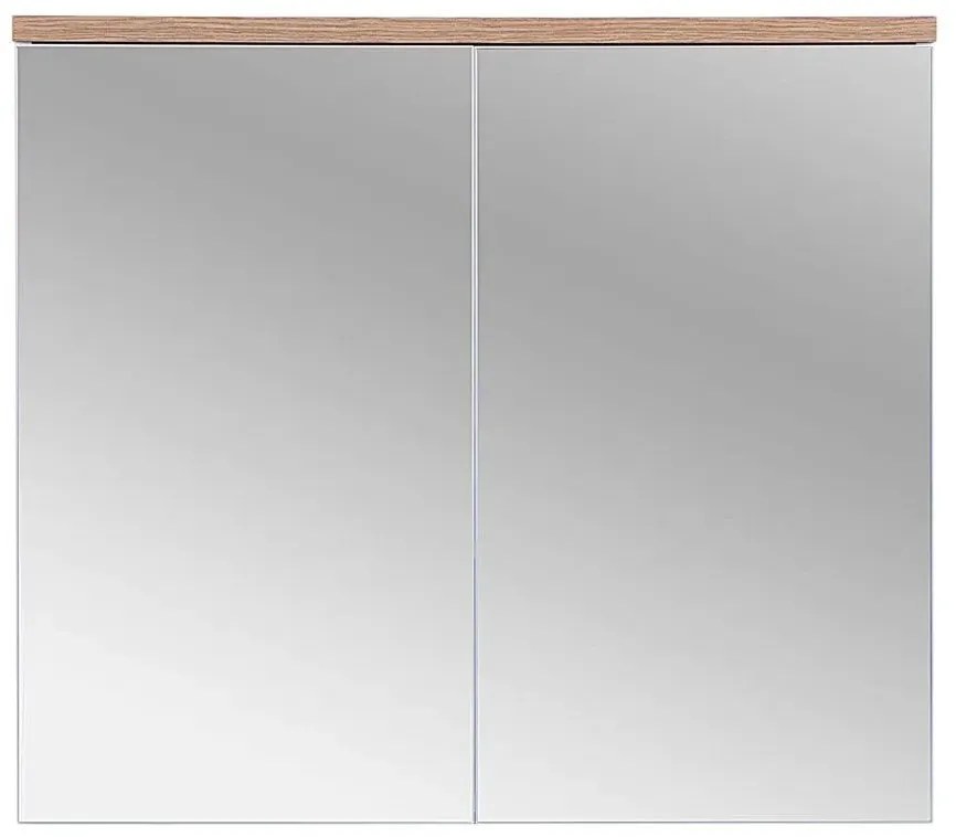 Szafka łazienkowa z lustrem Dixi 6X 80 cm - Biały