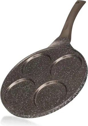 Banquet Patelnia na 4 racuchy z powierzchnią nieprzywierającą Granite Dark Brown 26 cm