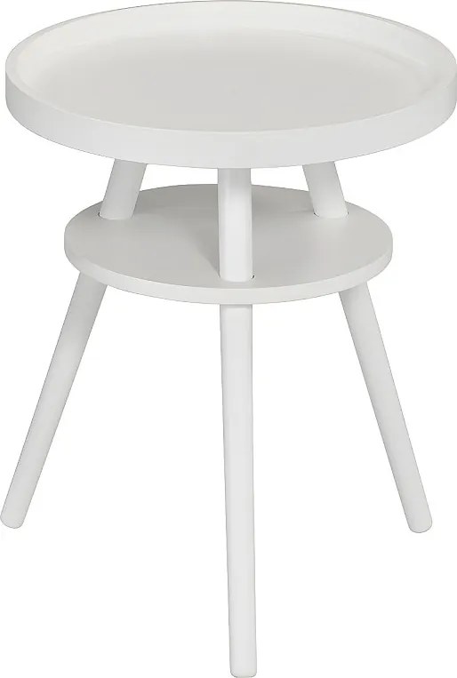 Stolik kawowy - MDF - biały - MAKI