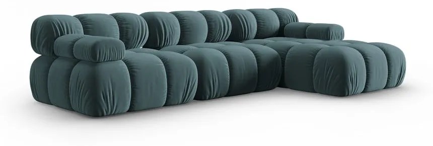 Morska aksamitna sofa 285 cm Bellis – Micadoni Home