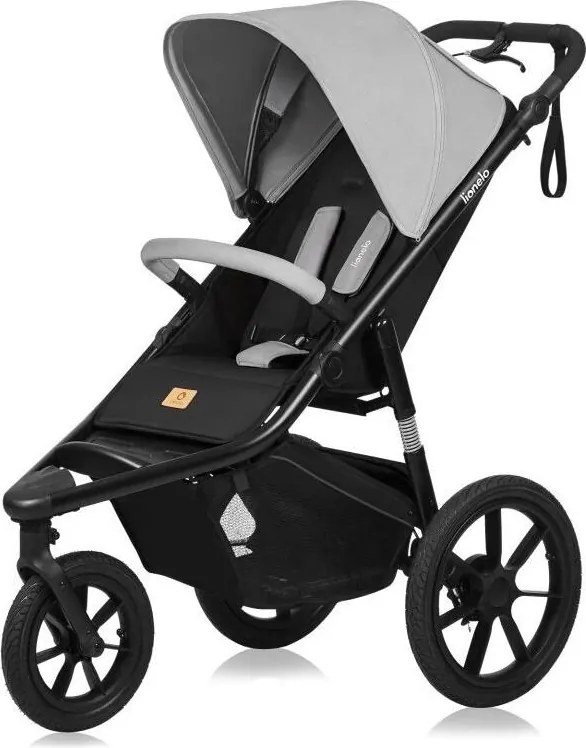 Lionelo - Wózek sportowy AZURA czarny/szary