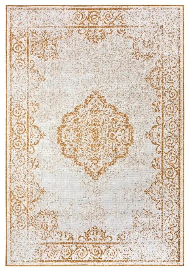 Żółto-biały dywan odpowiedni na zewnątrz 120x170 cm Cebu – NORTHRUGS