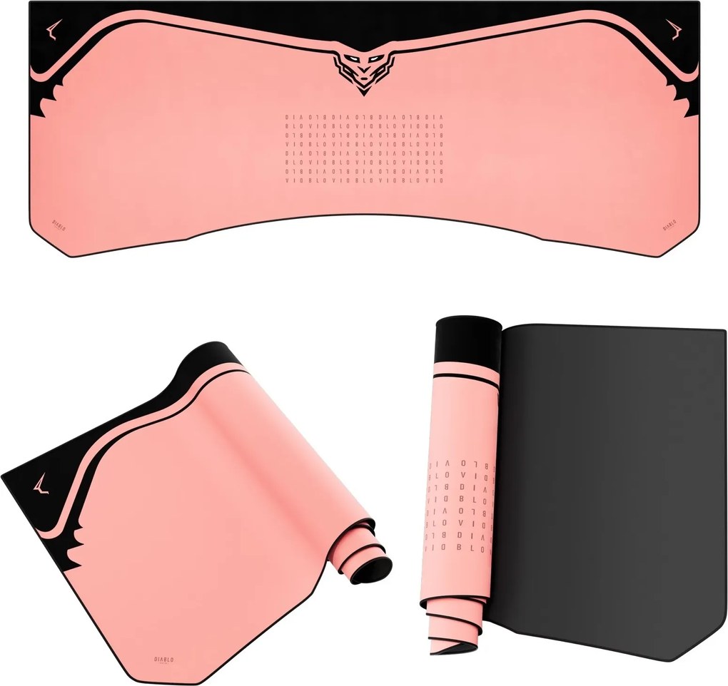Podkładka ochronna na biurko Diablo X-Forge 160 cm, Akira Pink