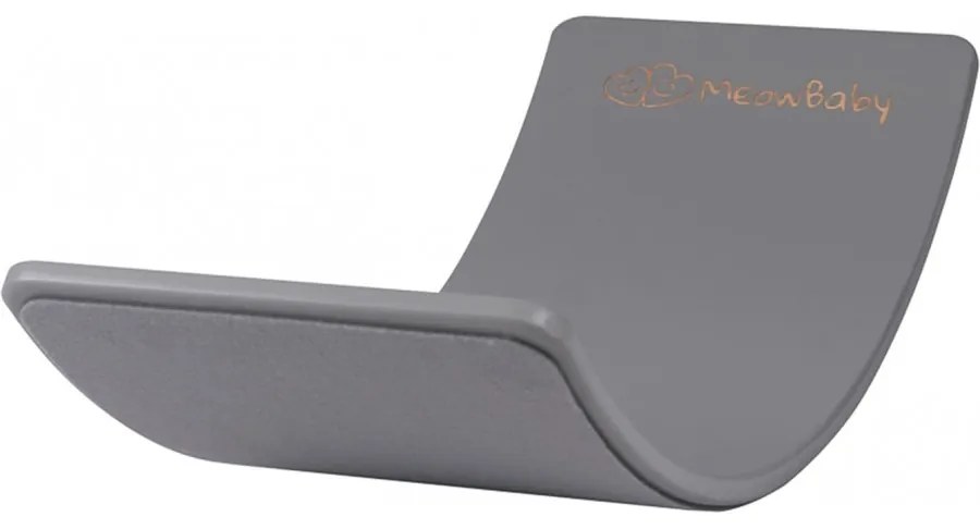 Deska do balansowania z filcem 80x30cm dla dzieci. balance board szary z filcem szarym - meowbaby®