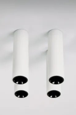 Pack 4 Okrągłych Sufitowych Opraw Led O Średnicy Ø4 Cm Z Aluminium Luisiana Czarna & 3 W & 19º & Białe Zimne Światło 4000k - Sklum