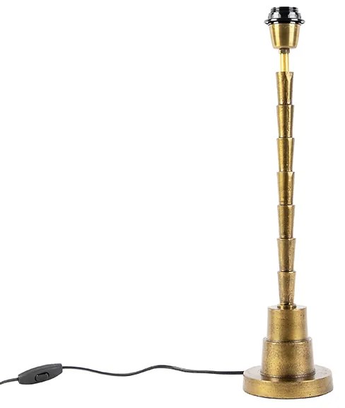 Lampa stołowa w stylu art deco brązowa bez klosza - Pisos ArtDeco Oswietlenie wewnetrzne
