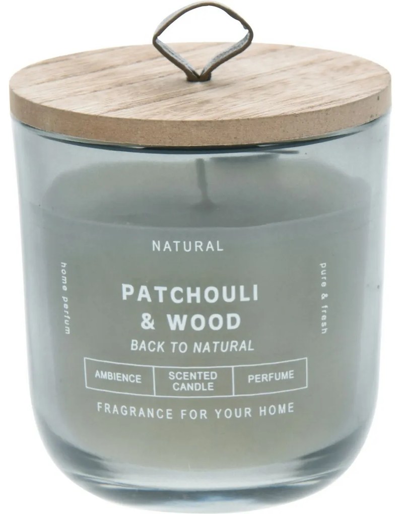 Świeczka w szkle Back to natural, Patchouli & Wood, 250 g