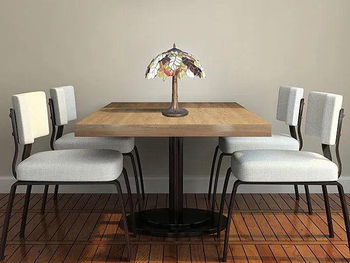 Lampa stołowa z witrażowym kloszem - S992 G1-L98