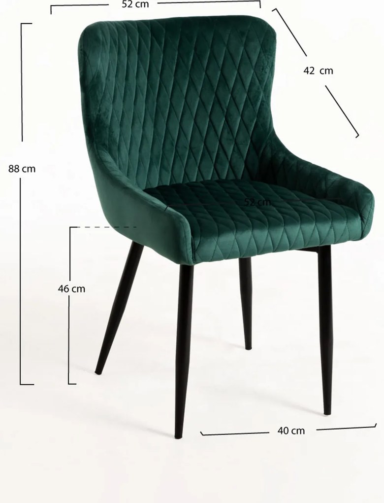 Zestaw 4 krzese Sanda Velvet
