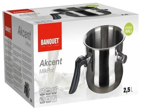 Banquet Garnek do gotowania mleka Akcent, 2,5 l, 2,5 l