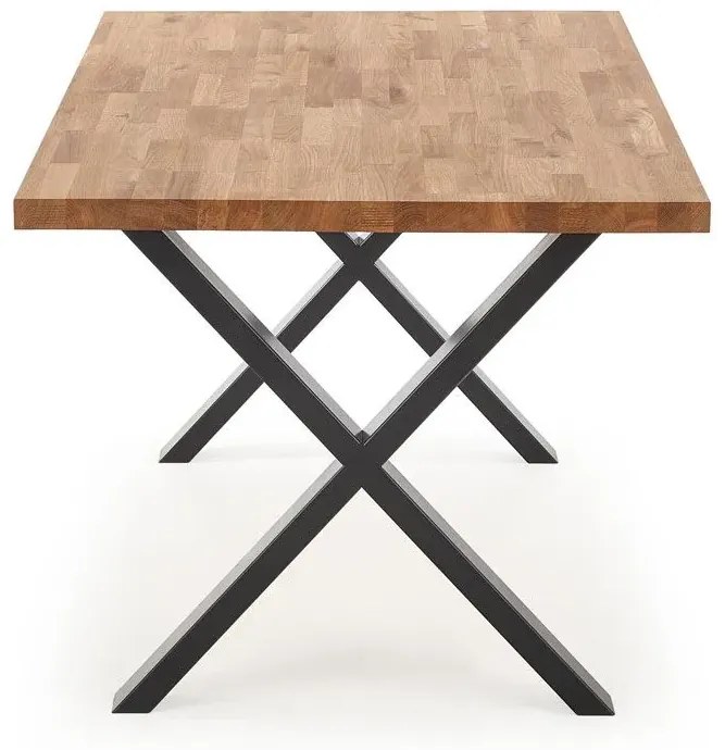 Loftowy stół do salonu Simox 3X 120 XL -dąb