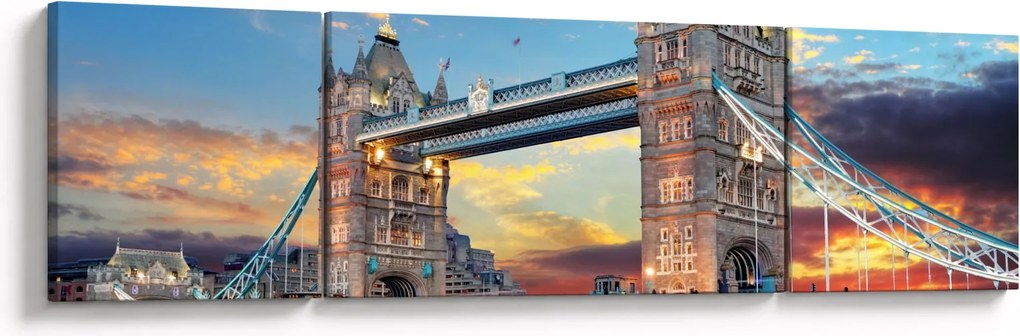 Obraz - Tower Bridge, Londyn, Anglia (170x50 cm)
