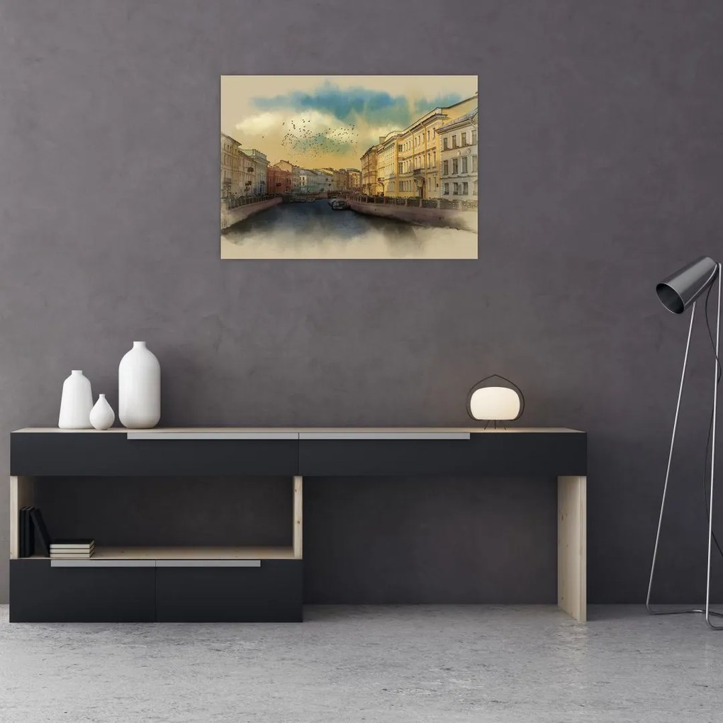 Obraz - Rzeka Mojka, Sankt Petersburg, Rosja (70x50 cm)