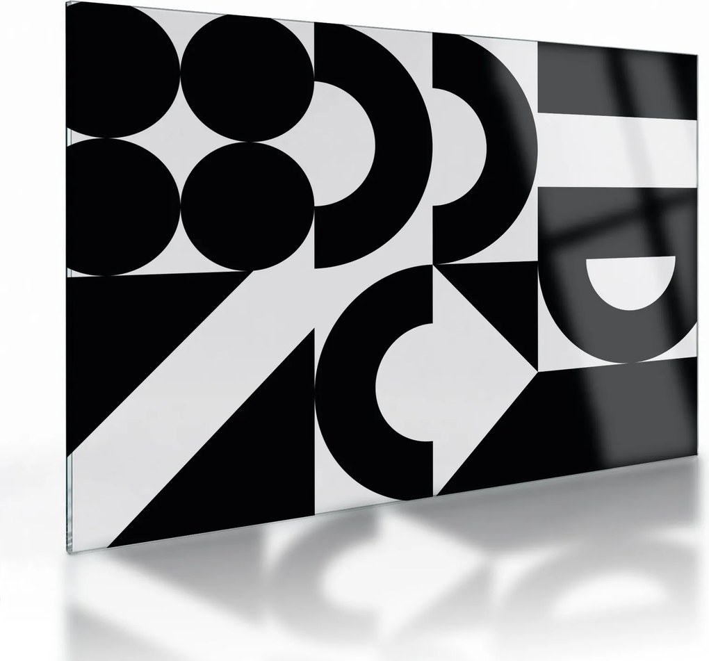Obraz na szkle - Abstrakcja geometryczna N⁰2 (70x50 cm)