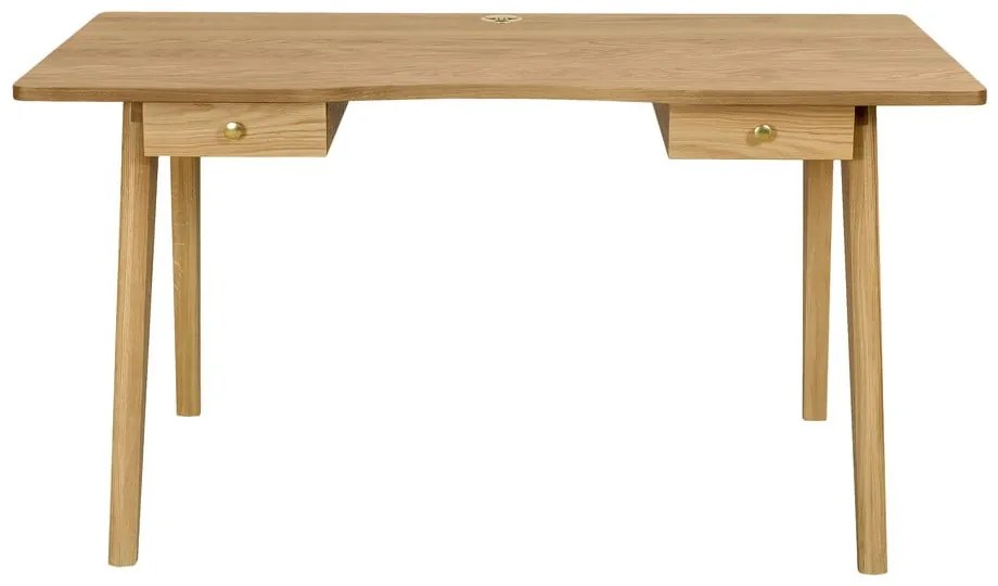 Biurko w dekorze dębu 70x140 cm Nice – Woodman
