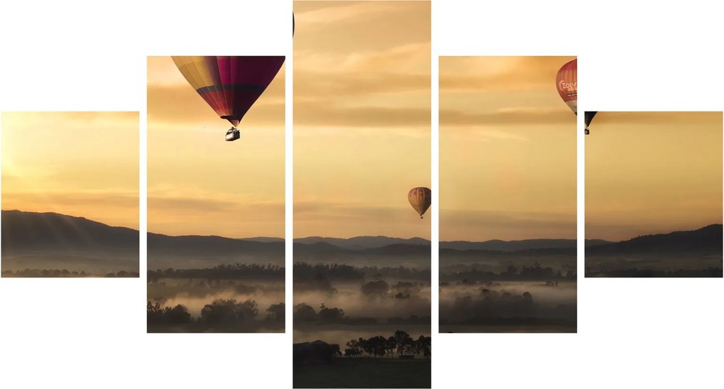 Obraz - latające balony (125x70 cm)