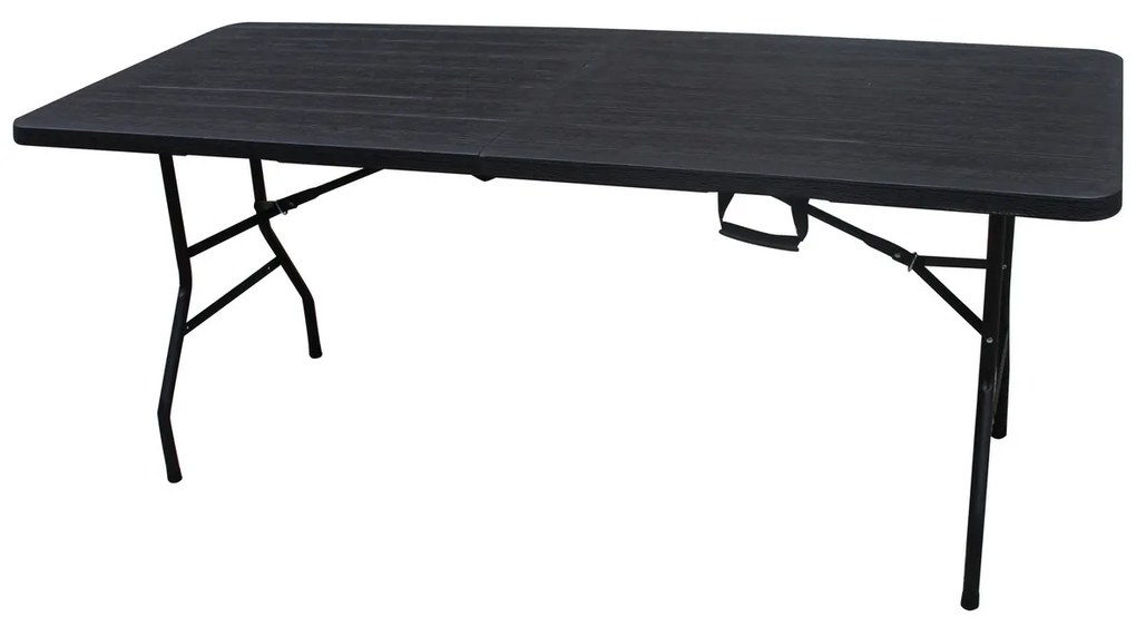Stół ogrodowy Autronic, metal, tworzywo sztuczne,czarny, AZ-K100 3 BK