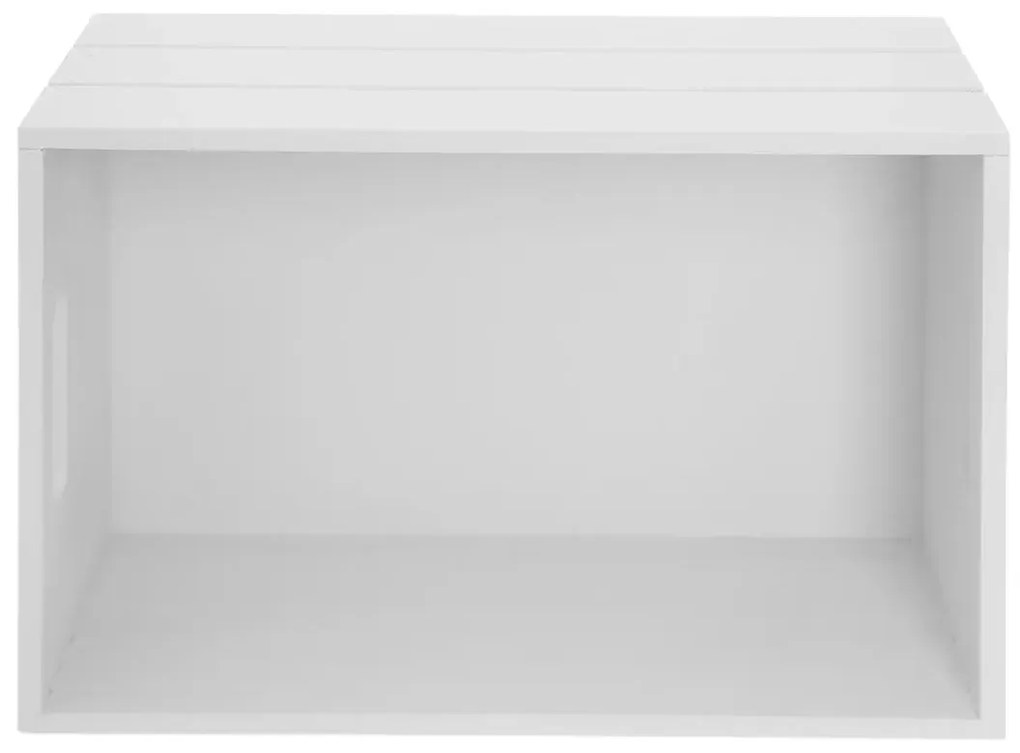 Orion Skrzynka drewniana, biały, 36 x 26 x 15 cm, L