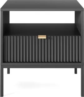 NAYA Stolik nocny S 54 czarny | czarny stelaż