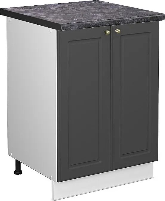 Szafki kuchenne antracytowo-złoty 60x60x82 fame-line