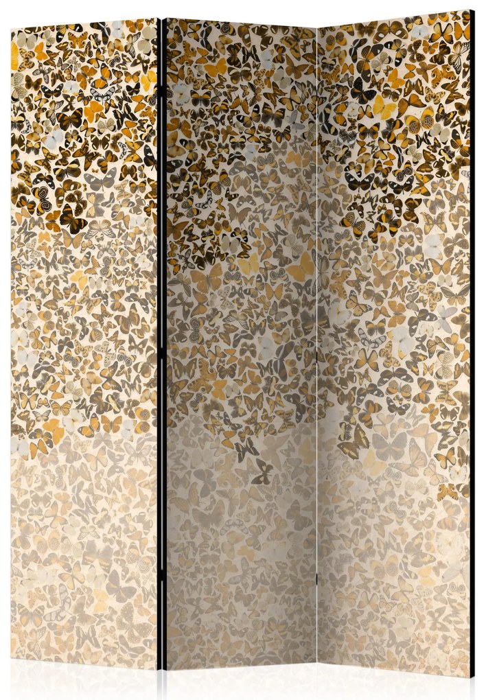 Parawan dwustronny Tła i desenie 135x172 cm 3-częściowy biały ARTGEIST B